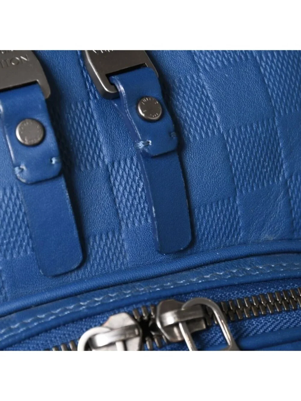 Louis Vuitton Michael Backpack Damier Infini Neptunia Blue Embossed Leather